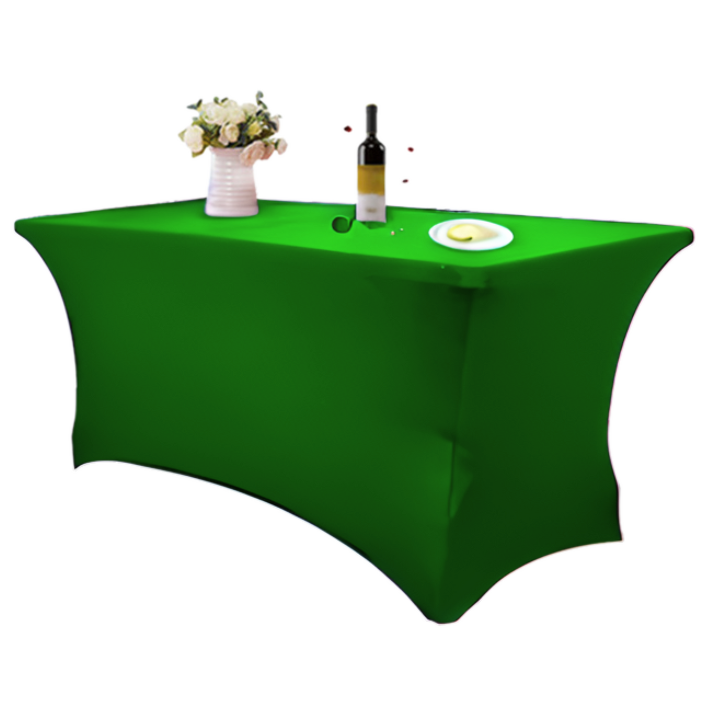 Pokrowiec na stół bankietowy cateringowy ZIELONY 180×76 cm | Premium jakość
