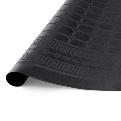 OBRUS papierowy w rolce CZARNY 1,2mx6m – elegancki, tłoczony, plamoodporny | Wygoda i estetyka na każdą okazję