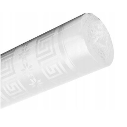 OBRUS papierowy w rolce BIAŁY 1,2mx50m – elegancki, tłoczony, plamoodporny | Wygoda i estetyka na każdą okazję