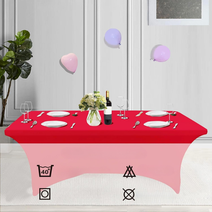 Pokrowiec na stół bankietowy cateringowy CZERWONY 180×76 cm | Premium jakość