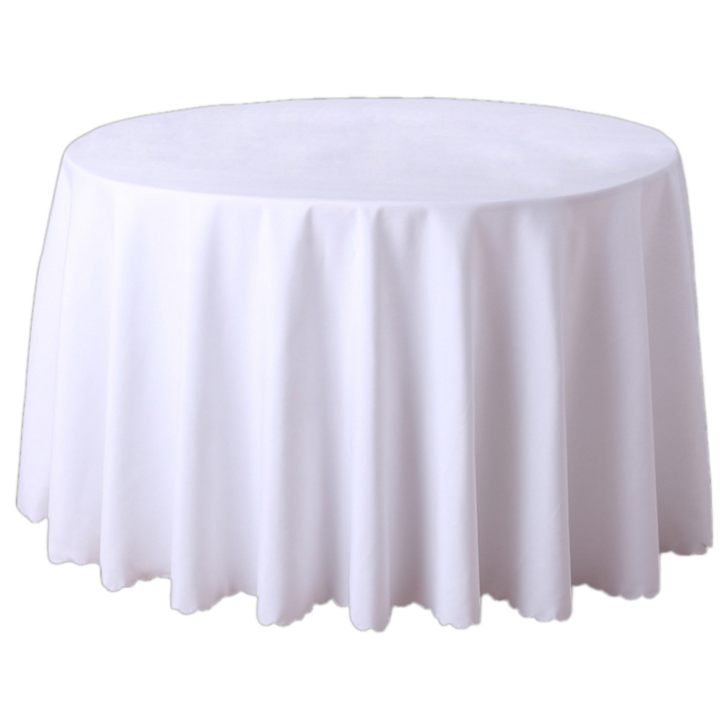 BIAŁY obrus okrągły 320 cm – elegancki, matowy, z miękkiej tkaniny | Idealny na stół 180 cm