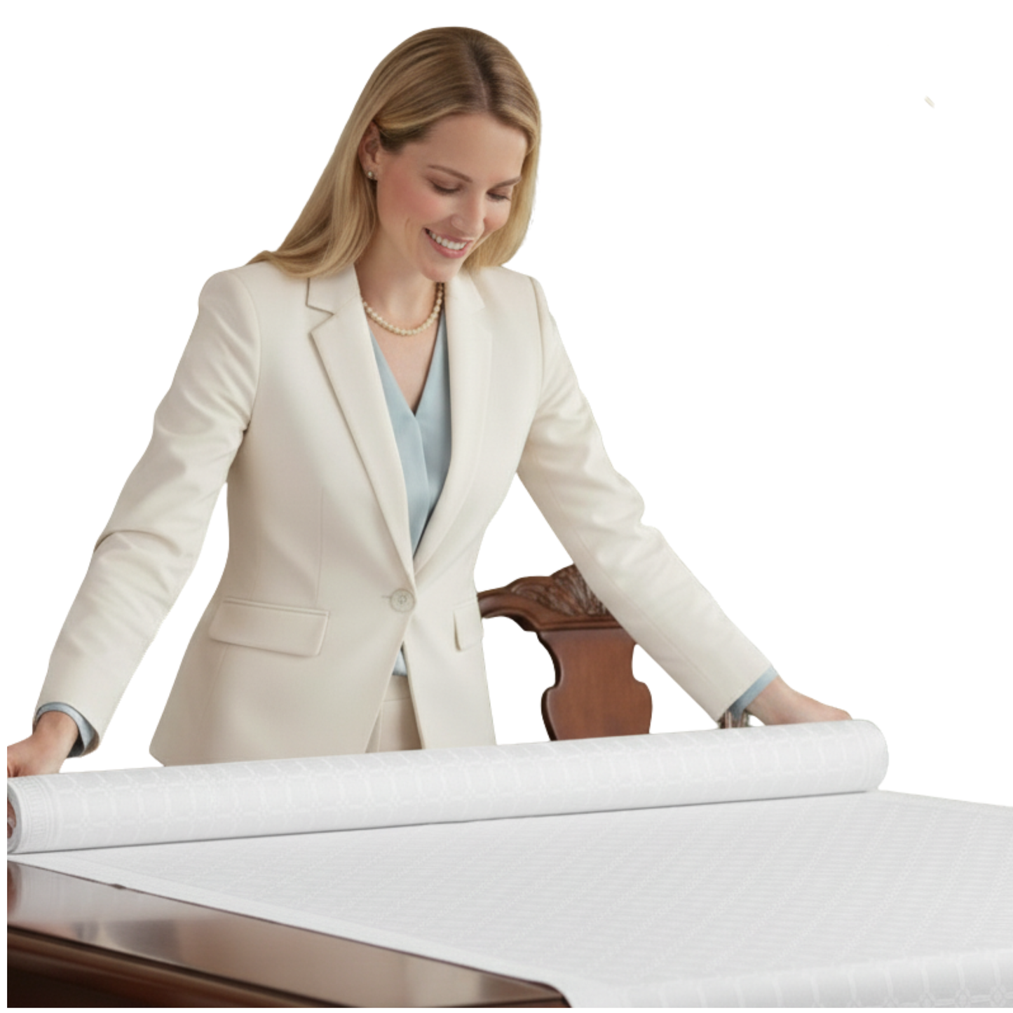 OBRUS papierowy w rolce BIAŁY 1,2mx50m – elegancki, tłoczony, plamoodporny | Wygoda i estetyka na każdą okazję