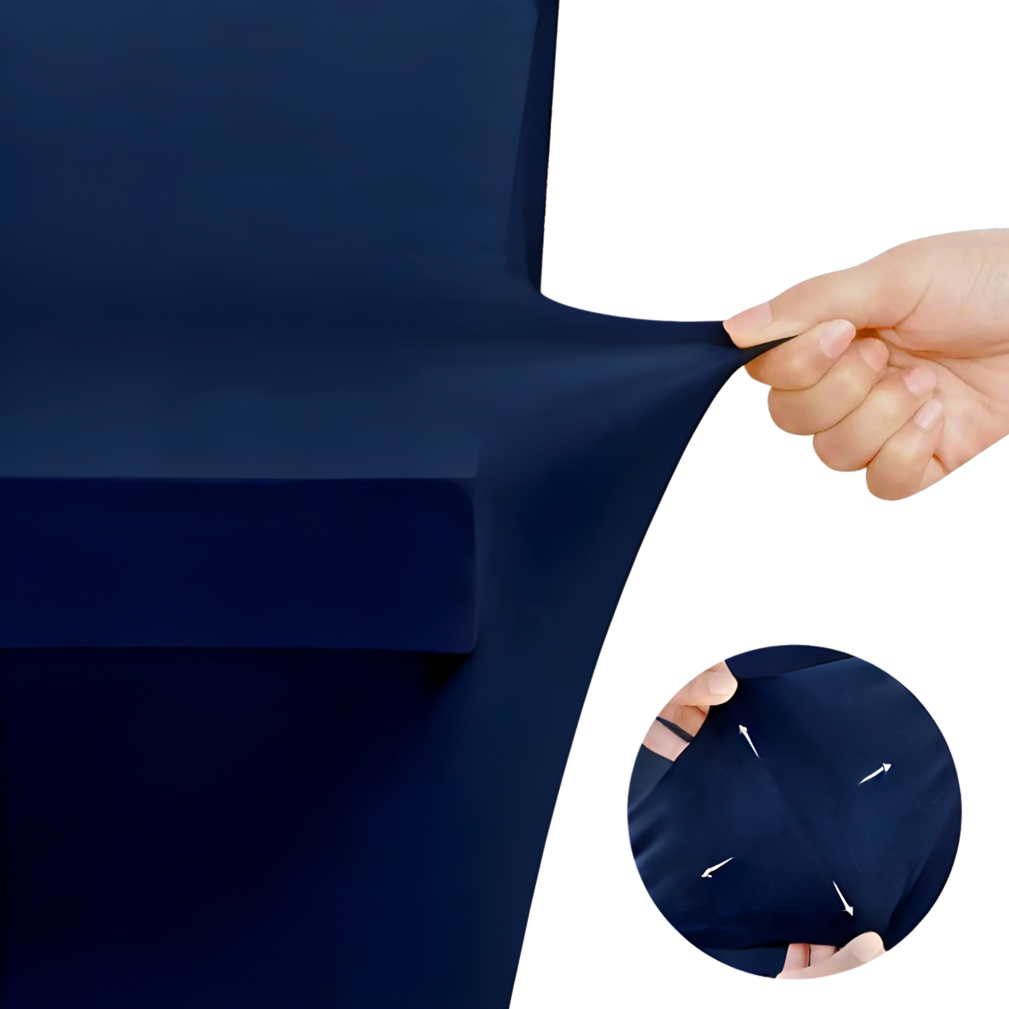 Pokrowiec na stół bankietowy cateringowy GRANATOWY 180×76 cm | Premium jakość