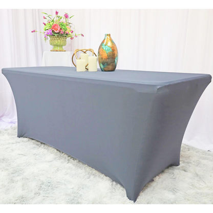 Pokrowiec na stół bankietowy cateringowy SZARY 180×76 cm | Premium jakość